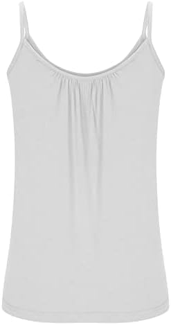 Летен случајн резервоар врвни жени лабави вклопени ками врвови плетени цврста боја камизола проточна туника трендовски фустани кошули со блуза
