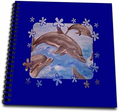 3Drose подло на разиграни делфини со скокање со граница на вотерплаш - Книги за цртање