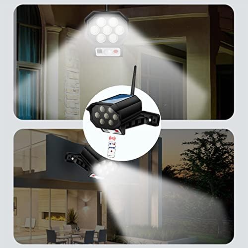 Сончева моќност кукла безбедносен фотоапарат на отворено LED светла CCTV надзор ЕМУЛИЛА Камера безжична водоотпорна ламба Сончев