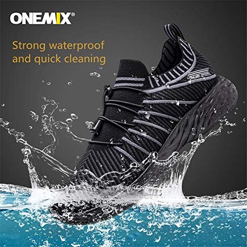 Bzhiy машки чевли за трчање спортски лесни водоотпорни патики против лизгање
