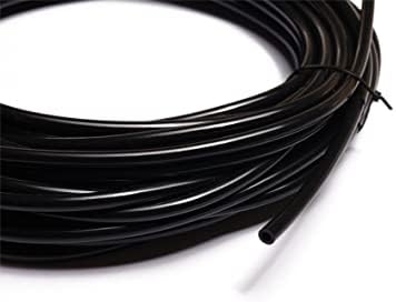 250feet 1/4 инчен црна флексибилна PVC микро цевки за наводнување на посипување на меурчиња