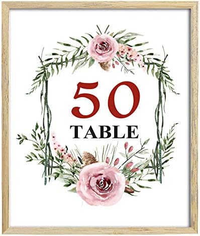 Дарлинг сувенир двострана печатена роза и винова табела броеви на табели прием Декоративни табели картички-4 x 6