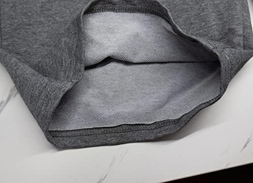 Nopuper Mens 2-пакет обични памучни шорцеви удобни тренинзи за пот-шорцеви 7 инчи со џебови со патенти еластична половината