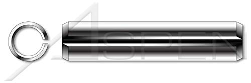 M2 x 6mm, ISO 8752, метрички, склопени пролетни иглички, тешка должност, AISI 301 не'рѓосувачки челик