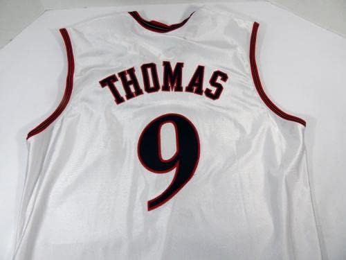 2002-03 Philadelphia 76ers Kenny Thomas 9 игра издадена White Jersey 50 DP34252 - НБА игра користена