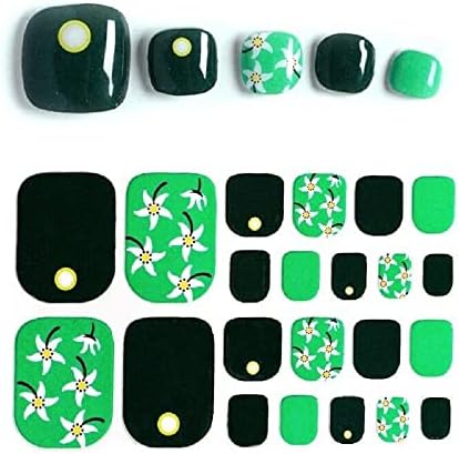 22 парчиња модни летни пети налепници за нокти ја обвиткуваат ноктите уметност selfsstick zxj-060 од 24/7 продавница