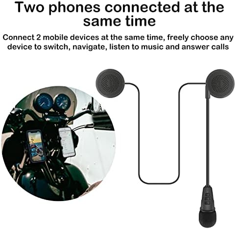MOOKEENONE Полнење Bluetooth 5.0 M8 Мотор Шлем Слушалки Стерео Слушалки Со Микрофон