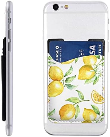 Gagaduck лимон лепило Телефонски мобилен телефон стап на картички за ракави на картички држач за лична карта, компатибилен со повеќето паметни