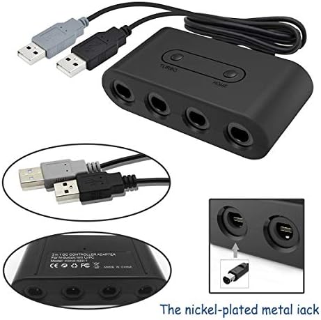 Wii U Контролер Адаптер, NGC Контролер Адаптер За Wii U, Nintendo Прекинувач И КОМПЈУТЕР USB.Лесно За Приклучување и Нема Потреба