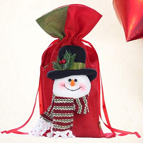 Besportble Божиќни бонбони торба за влечење преносна забава фаворизира подарок за држач за јаболка сад за одмор Декорација на Божиќна