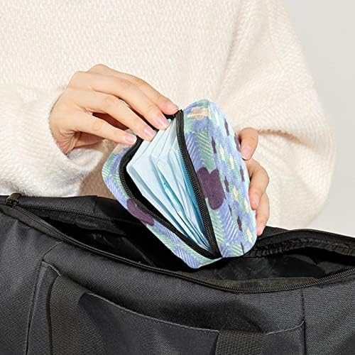 Оријукан санитарна торба за складирање на салфетка, торба за преносни периоди за жени Менструална чаша торбичка, цртан филм за цртање