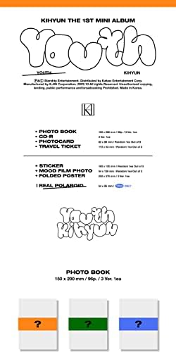 Dreamus Kihyun Youth 1 -ви мини албум ЦД+Photobook+Photocard+Travel Tiket+Налепница+POB+Следење
