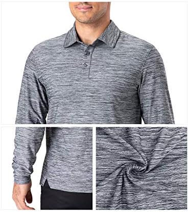 Поло кошули на Навискин Поло кошули Брзи суви кошули за голф upf 50 долги и кратки ракави влажни влакна Поло кошули