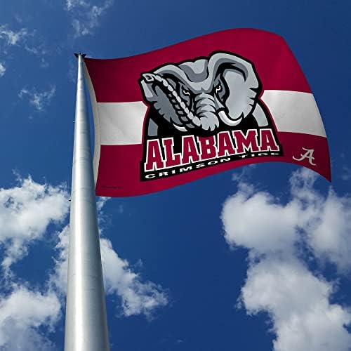 NCAA Alabama Crimson Tide 3 'x 5' знаме на банер - затворен или декор на отворено направено од Rico Industries
