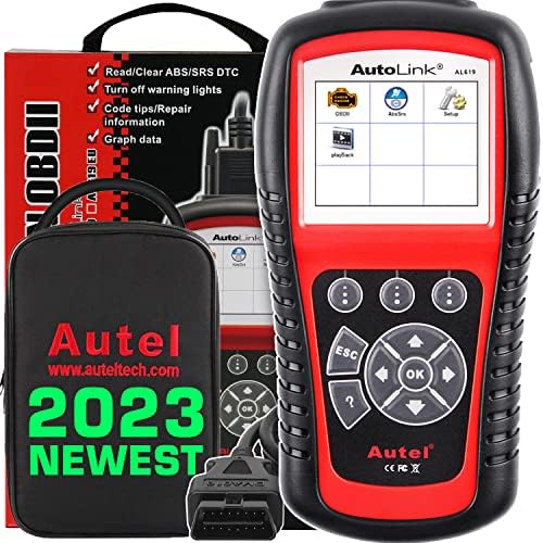 Autel Autolink AL619 2023 Најновата алатка за дијагностицирање на CAR ABS SRS & CAN OBD2, прочитајте ги DTCS за ABS ABR и целосна OBDII со