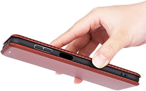 Кутија за мобилен телефон компатибилен со Samsung Galaxy M14 5G Case, луксузно јаглеродно влакно PU+TPU хибриден случај целосна