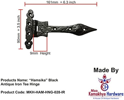 Хардвер Маа Камахја „Хамсика“ црна античка железна мачка - испорачана како 2 парчиња по пакет