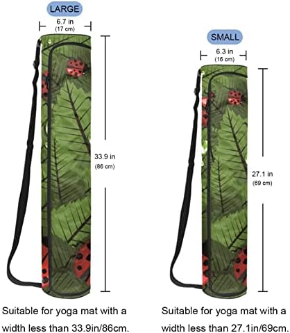 RГДН Јога Мат Торба, Бубамара И Лисја Вежба Јога Мат Превозникот Целосна Поштенски Јога Мат Носење Торба Со Прилагодлив Ремен За Жени Мажи
