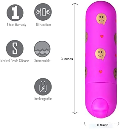 Giggly 10-функции за полнење куршум клиторичен вибратор секс играчка