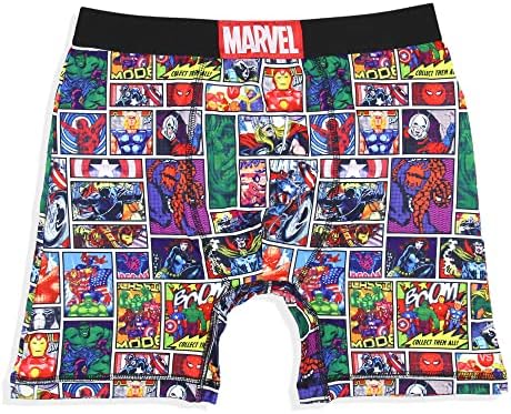 Marvel Mens '2 Pack Vintage Superhero Superhero Comicers Boxers Boxer Boxer Brows