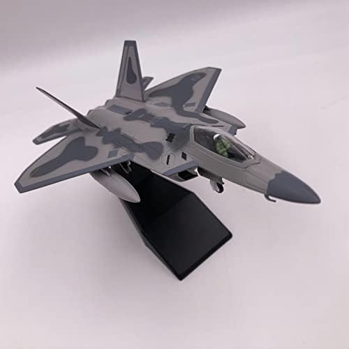 Shamjina 1/100 модел на авион, американски F22 Fighter Model Diecast Metal Plane Toy подарок