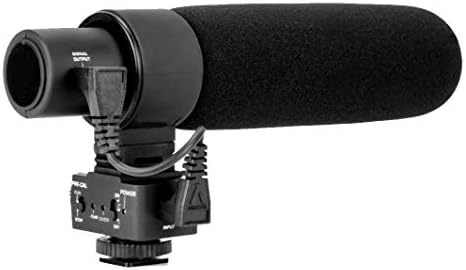 Дигитален NC Advanced Super Cardioid Microphone компатибилен со Sony Alpha A6300 со мртва мафта за ветерни мачки