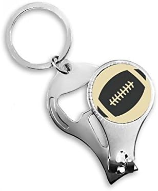 Фудбалски спорт Едноставен шема на геометрија Nail Nipper Ring Key Clain Clain Clipper Clipper