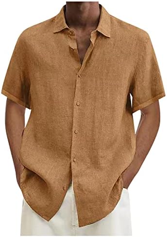 Ymosrh mens долга ракав кошула машка машка памучна постелнина цврста боја кошули лабава мажи термичка кошула тешка категорија тешка категорија