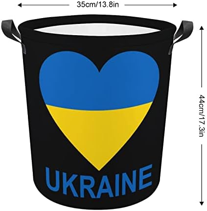 Љубов Украина Корпа За Перење Ја Попречува Торбата За Перење Канта За Складирање Торба Склоплива Висока Со Рачки
