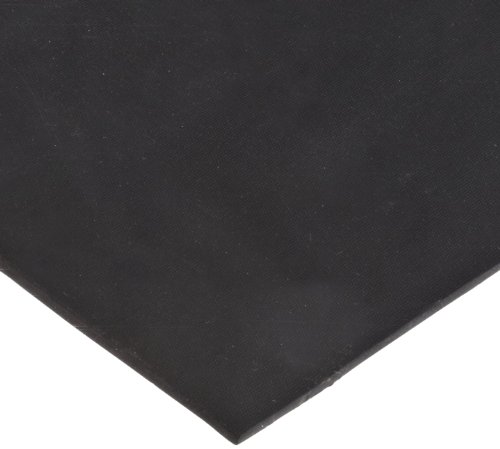 Лист EPDM, црна, 0,093 дебела, ширина од 12, 24 должина, 60A durometer, ASTM D2000 Ba