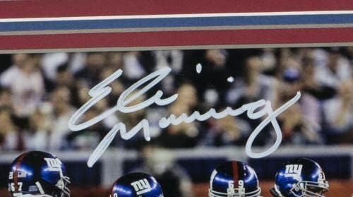 Ели Менинг потпиша врамена 8x10 Newујорк гигант Фудбалска фотографија фанатици - автограмирани фотографии во НФЛ