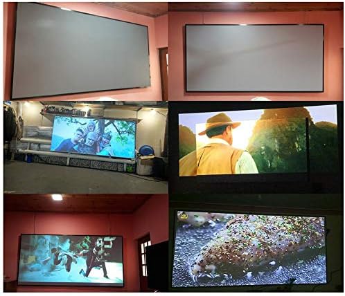 4: 3 Преносен екран на проекторот Метал слој отпорен на светлосен филм како рефлективен екран на склоп на екран со склоп на