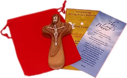 Светиот Пазар На Земјиште Католички Рачен Држач За Удобност Распетие - со торба И Картички