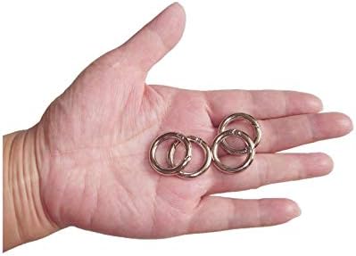Цврст легура пролет О прстен, пролетен клип -тркалезен карабинер, метални кружни прстени за активирање цврсто спојување на клучот