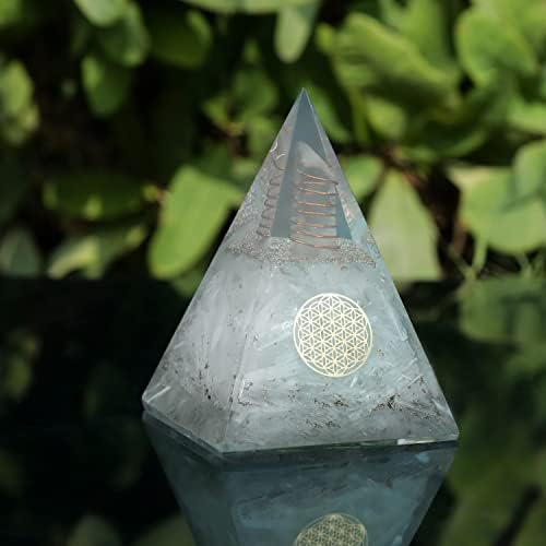Селенитски кристални пирамиди за позитивна енергија - Пирамида на успех - Исцелување пирамиди - оргонитни камења - кристали и лековити камења