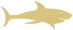 Ајкула Исечок Недовршени Дрво Наутички Декор Океан Плажа Куќа Закачалка Мдф Облик Платно Стил 1
