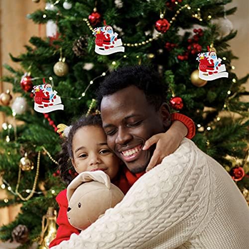 Божиќни украси 2021 Карантин преживеан семејство, Божиќен украс приврзок производ Персонализација на семејството членови на семејството