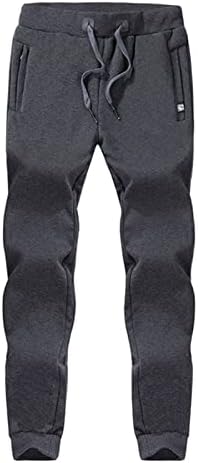 Машка џемперска мода цврста боја кашмир постава топли панталони со среден половински пантолонски пантолонски панталони за џогер