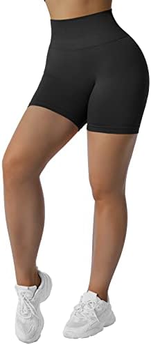 Moshengqi Scrunch Shorts Shorts For Women Gratuling Gym со високи половини со лесна јога шорцеви