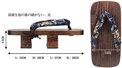 Kitch geta сандали Менс дрвени вата сандали затнувања флип флоп со две загет јапонски традиционални влечки со високи потпетици