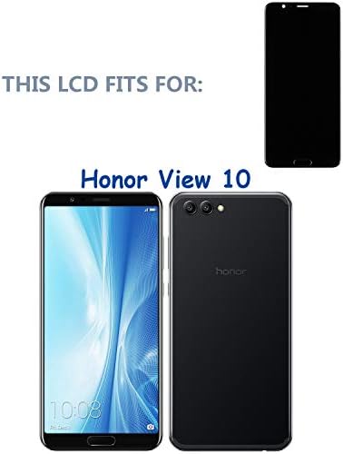 Нов ЛЦД Дисплеј Компатибилен Со Huawei Honor V10 BKL-AL00 BKL-AL20 Honor Wiew 10 BKL-L09 (Црна Со Екран На Допир Со Отпечатоци