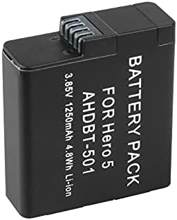 Замена 1250mAh Батерија за GoPro Hero 5 6 7 AHDBT-501 AHDBT-601 AHDBT-701