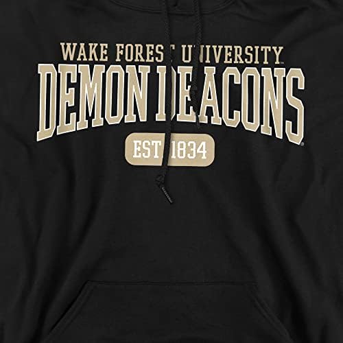 Wake Forest Demon Deacons Official Est. Датум унисекс, заптивка за возрасни за влечење на возрасни