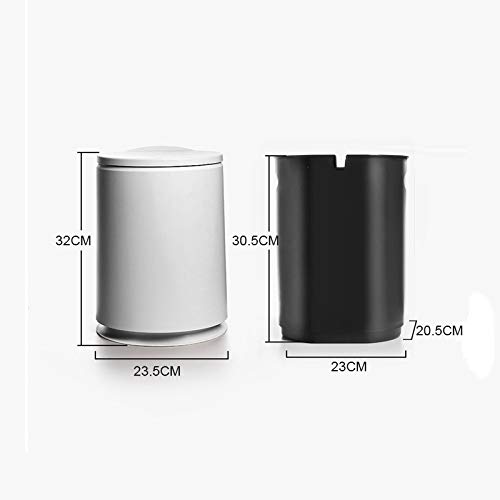 Mxiaoxia 10L Притисна типот Тркалезна пластична отпадоци конзерва со двојно слој повеќенаменска бања/спална соба за отпадоци од нордиска