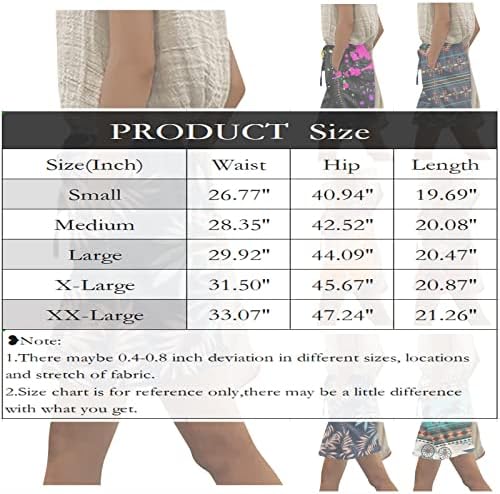 Shortsенски шорцеви за лето 2023 година, лето за права нозе плус големината на женската забава модерна печатена пријатна сплит