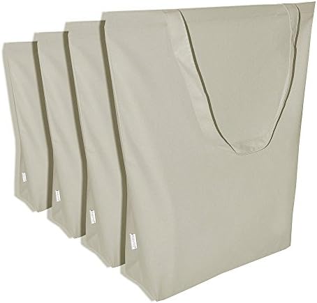 Augbunny памучно платно за шопинг торба торба за намирници 4-пакет