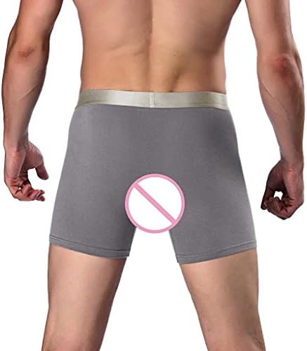 Менс долна облека боксери со повеќе функционални нозе, кои работат модни спортови, машка машка машка машка облека, памучни боксери