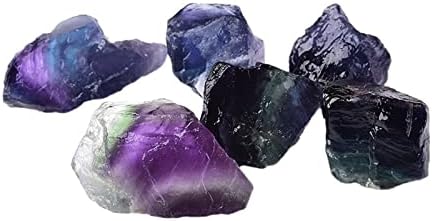 Природни шарени флуоритни кристални камен лековити кварц руда минерална енергија камен флуоритни украси карпи примероци DIY подарок полу-скапоцено