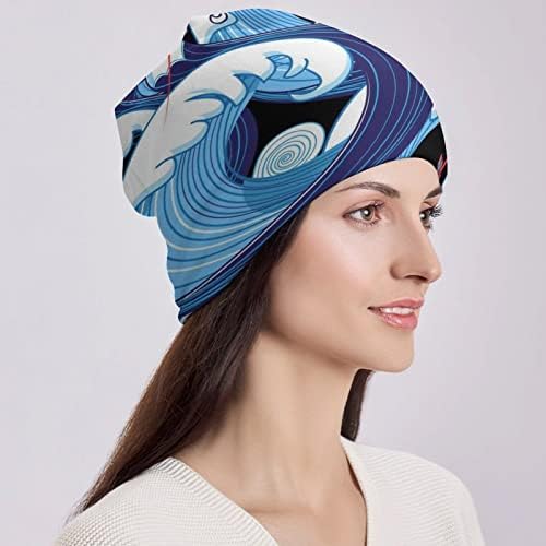 Baikutouan груб морски бран печати за печатење на гравчиња за мажи со жени со дизајни череп капа