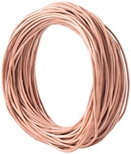 Konmay 1 skein 25 јарди 1,5 mm природна боја мека тркалезна тркала кожен кабел за накит